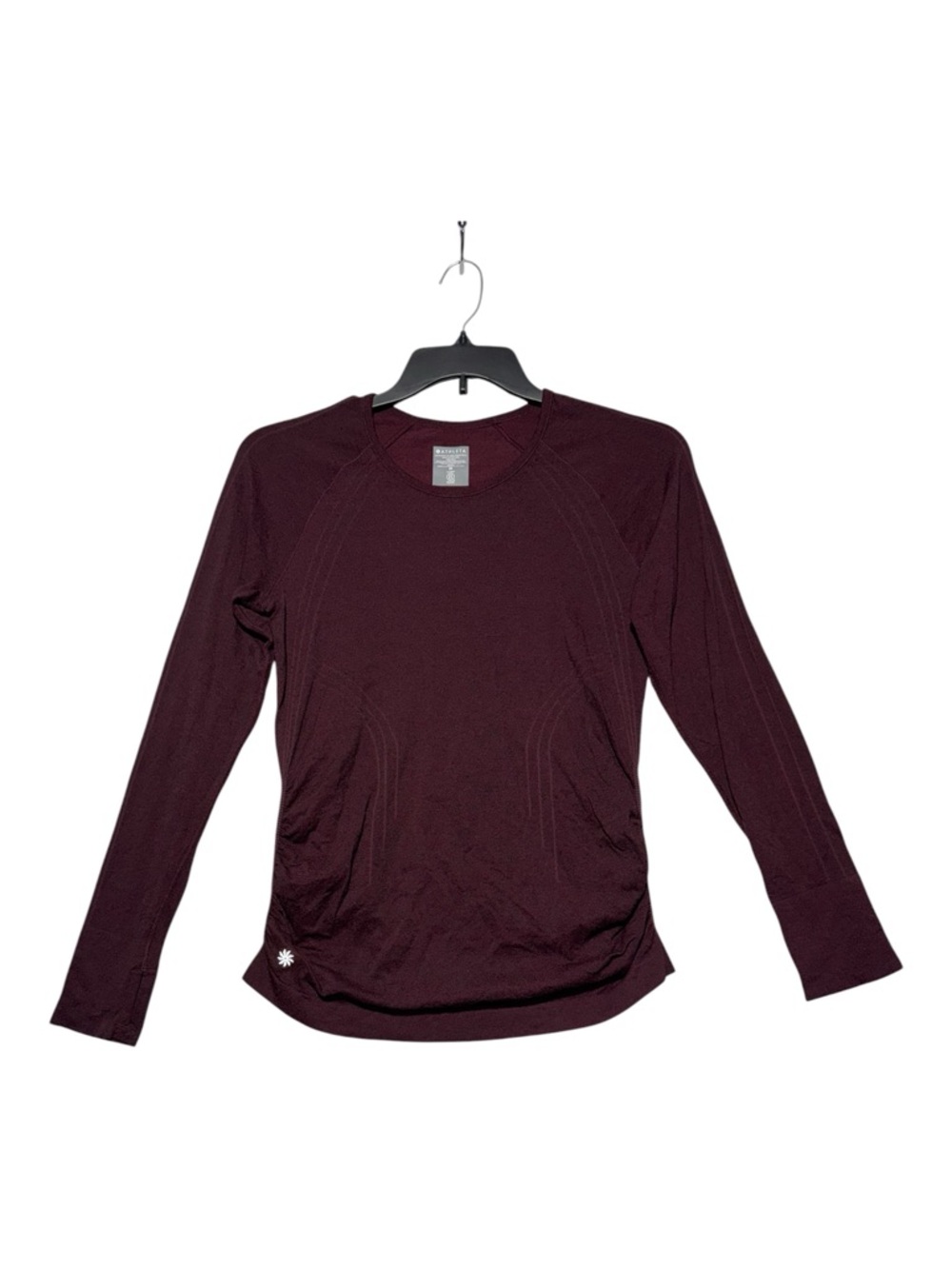 Athleta Speedlight Long-Sleeve Active Top - Wine Burgundy Maroon Sz M